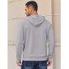 COOFANDY Mens Hoodies Pullover Long Sleeve Casual Fashion Sweatshirts Drawstring Gym Hooded Shirt with Kanga Pocket(Light Grey)