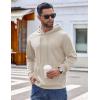 COOFANDY Mens Hoodies Pullover Long Sleeve Casual Fashion Sweatshirts Drawstring Gym Hooded Shirt with Kanga Pocket(Moon Gray)