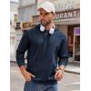 COOFANDY Mens Hoodies Pullover Long Sleeve Casual Fashion Sweatshirts Drawstring Gym Hooded Shirt with Kanga Pocket(Navy Blue)