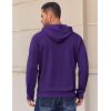 COOFANDY Mens Hoodies Pullover Long Sleeve Casual Fashion Sweatshirts Drawstring Gym Hooded Shirt with Kanga Pocket(Purple)