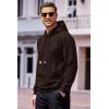COOFANDY Mens Hoodies Sweatshirts Long Sleeve Fashion Waffle Knit Pullover Hoodie with Pocket(Coffee)