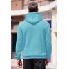 COOFANDY Mens Hoodies Sweatshirts Long Sleeve Fashion Waffle Knit Pullover Hoodie with Pocket(Sky Blue)