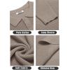 COOFANDY Mens Knit Polo Shirts Long Sleeve Casual Polo Sweaters Shirt Waffle Textured Collared Sweater(Gray Camel)