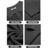 COOFANDY Mens Knit Polo Shirts Long Sleeve Sweater Casual Polo Shirts Lightweight Collared T Shirts(Dark Grey)