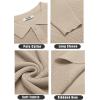 COOFANDY Mens Knit Polo Shirts Long Sleeve Sweater Casual Polo Shirts Lightweight Collared T Shirts(Khaki)