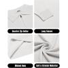 COOFANDY Mens Knit Polo Sweater Casual Long Sleeve Quarter Zip Polo Sweater Classic Golf Shirts(White)