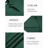 COOFANDY Mens Knit Polo Sweater Long Sleeve Polo Collared Sweaters Hidden Button Casual Pullover Sweater(Dark Green)