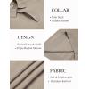 COOFANDY Mens Knit Polo Sweater Long Sleeve Polo Collared Sweaters Hidden Button Casual Pullover Sweater(Khaki)
