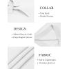 COOFANDY Mens Knit Polo Sweater Long Sleeve Polo Collared Sweaters Hidden Button Casual Pullover Sweater(White)