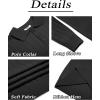 COOFANDY Mens Knit Polo Sweater Long Sleeve Polos Lightweight Casual Dress Pullover Sweaters(Black)