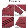 COOFANDY Mens Knit Polo Sweater Long Sleeve Polos Lightweight Casual Dress Pullover Sweaters(Wine Red)