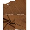COOFANDY Men’s Knit Short Sleeve Shirts Button Down Vintage Knitted Polo Shirt Casual Beach Crochet Cable Vacation Shirt(Light Brown)