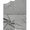COOFANDY Men’s Knit Short Sleeve Shirts Button Down Vintage Knitted Polo Shirt Casual Beach Crochet Cable Vacation Shirt(Light Gray)