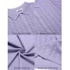 COOFANDY Men’s Knit Short Sleeve Shirts Button Down Vintage Knitted Polo Shirt Casual Beach Crochet Cable Vacation Shirt(Lilac Purple)