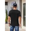 COOFANDY Mens Knit T-Shirts Casual Crewneck Short Sleeve Shirts Summer Tops Basic Pullover Tees(A-black 1pack)