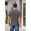 COOFANDY Mens Knit T-Shirts Casual Crewneck Short Sleeve Shirts Summer Tops Basic Pullover Tees(A-dark Grey 1pack)