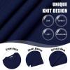 COOFANDY Mens Knit T-Shirts Casual Crewneck Short Sleeve Shirts Summer Tops Basic Pullover Tees(Navy Blue)