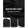 COOFANDY Mens Knitted Hoodie Sweater Long Sleeve Turtleneck Quarter Zip Pullover Sweaters with Pocket(Black)