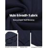 COOFANDY Mens Knitted Hoodie Sweater Long Sleeve Turtleneck Quarter Zip Pullover Sweaters with Pocket(Navy Blue)