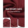 COOFANDY Mens Knitted Hoodie Sweater Long Sleeve Turtleneck Quarter Zip Pullover Sweaters with Pocket(Wine Red)