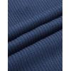 COOFANDY Men’s Knitted Turtleneck Pullover Shawl Collar Sweaters Slim Fit High Neck Hoodies with Pockets(Blue)