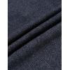 COOFANDY Men’s Knitted Turtleneck Pullover Shawl Collar Sweaters Slim Fit High Neck Hoodies with Pockets(Navy Blue)
