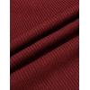 COOFANDY Men’s Knitted Turtleneck Pullover Shawl Collar Sweaters Slim Fit High Neck Hoodies with Pockets(Wine Red)