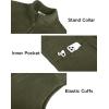COOFANDY Men’s Lightweight Fleece Vest Sleeveless Zip Up Warm Jacket Casual Outerwear Vests With Pockets(Army Green)