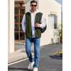 COOFANDY Men’s Lightweight Fleece Vest Sleeveless Zip Up Warm Jacket Casual Outerwear Vests With Pockets(Army Green)