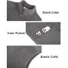 COOFANDY Men’s Lightweight Fleece Vest Sleeveless Zip Up Warm Jacket Casual Outerwear Vests With Pockets(Grey)