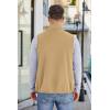 COOFANDY Men’s Lightweight Fleece Vest Sleeveless Zip Up Warm Jacket Casual Outerwear Vests With Pockets(Khaki)