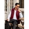 COOFANDY Men’s Lightweight Fleece Vest Sleeveless Zip Up Warm Jacket Casual Outerwear Vests With Pockets(Wine Red)