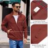 COOFANDY Mens Lightweight Jackets Casual Windbreaker Zip Up Coat Stand Collar Golf Jacket Stylish Fall Work Business(Wine Red)