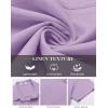 COOFANDY Mens Linen Shirt Casual Short Sleeve Button Down Shirt Summer Beach Vacation Wedding Wear(Lavender)