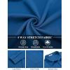 COOFANDY Mens Long Sleeve Button Down Shirts Wrinkle Free Shacket Jacket Stretch Casual Overshirt(Blue)