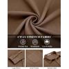 COOFANDY Mens Long Sleeve Button Down Shirts Wrinkle Free Shacket Jacket Stretch Casual Overshirt(Brown)