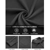 COOFANDY Mens Long Sleeve Button Down Shirts Wrinkle Free Shacket Jacket Stretch Casual Overshirt(Dark Grey)