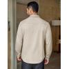 COOFANDY Mens Long Sleeve Casual Button Down Shirt Wrinkle Free Untucked Dress Shirts(Beige)