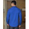 COOFANDY Mens Long Sleeve Casual Button Down Shirt Wrinkle Free Untucked Dress Shirts(Blue)