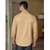 COOFANDY Mens Long Sleeve Casual Button Down Shirt Wrinkle Free Untucked Dress Shirts(Khaki)