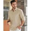 COOFANDY Men’s Long Sleeve Dress Shirt Casual Button Down Shirts Wrinkle Free Untucked Shirt(Champagne)