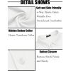COOFANDY Men’s Long Sleeve Dress Shirt Casual Button Down Shirts Wrinkle Free Untucked Shirt(White)