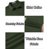 COOFANDY Men’s Long Sleeve Wrinkle Free Shirts Button Down Casual Stretch Dress Shirt(Dark Army Green)