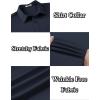 COOFANDY Men’s Long Sleeve Wrinkle Free Shirts Button Down Casual Stretch Dress Shirt(Navy Blue)
