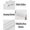COOFANDY Men’s Long Sleeve Wrinkle Free Shirts Button Down Casual Stretch Dress Shirt(White)