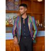 COOFANDY Mens Metallic Jacket Regular Fit Blazer Casual 70s Disco Party Sport Coat(01_multicolor)