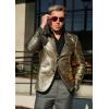 COOFANDY Mens Metallic Jacket Regular Fit Blazer Casual 70s Disco Party Sport Coat(02_gold)