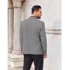 COOFANDY Mens Metallic Jacket Regular Fit Blazer Casual 70s Disco Party Sport Coat(Silver Plaid)