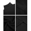 COOFANDY Mens Mock Turtleneck Long Sleeve Shirts Basic Thermal Turtle Neck Undershirt Lightweight Pullover Sweaters Top(Black)