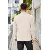 COOFANDY Mens Mock Turtleneck Long Sleeve Shirts Basic Thermal Turtle Neck Undershirt Lightweight Pullover Sweaters Top(Light Beige)